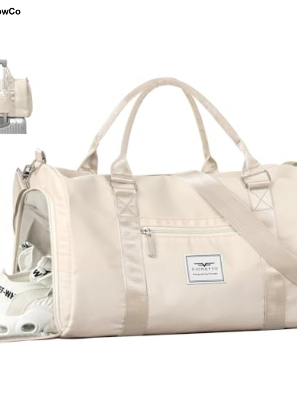 Polyester Gym Tote Duffle Bag with Wet Pocket & Shoe Compartment, Sports Duffel
